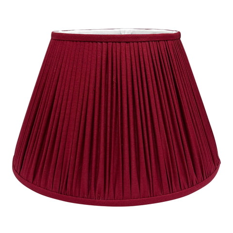 Cherry Red Linen Lampshade