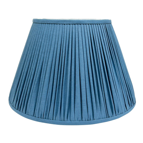 French Blue Linen Lampshade