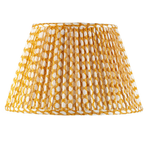 Yellow Wicker Lampshade