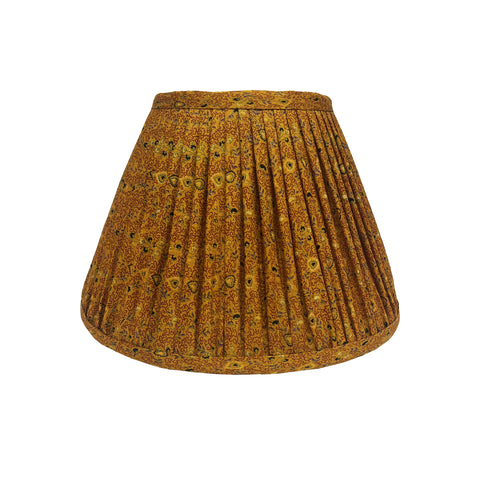 12" Silk Sari Lampshade - Marigold Botanical