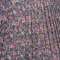 16" Silk Sari Lampshade - Mauve and Turquoise Paisley