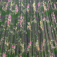 18" Silk Sari Lampshade - Loden Floral