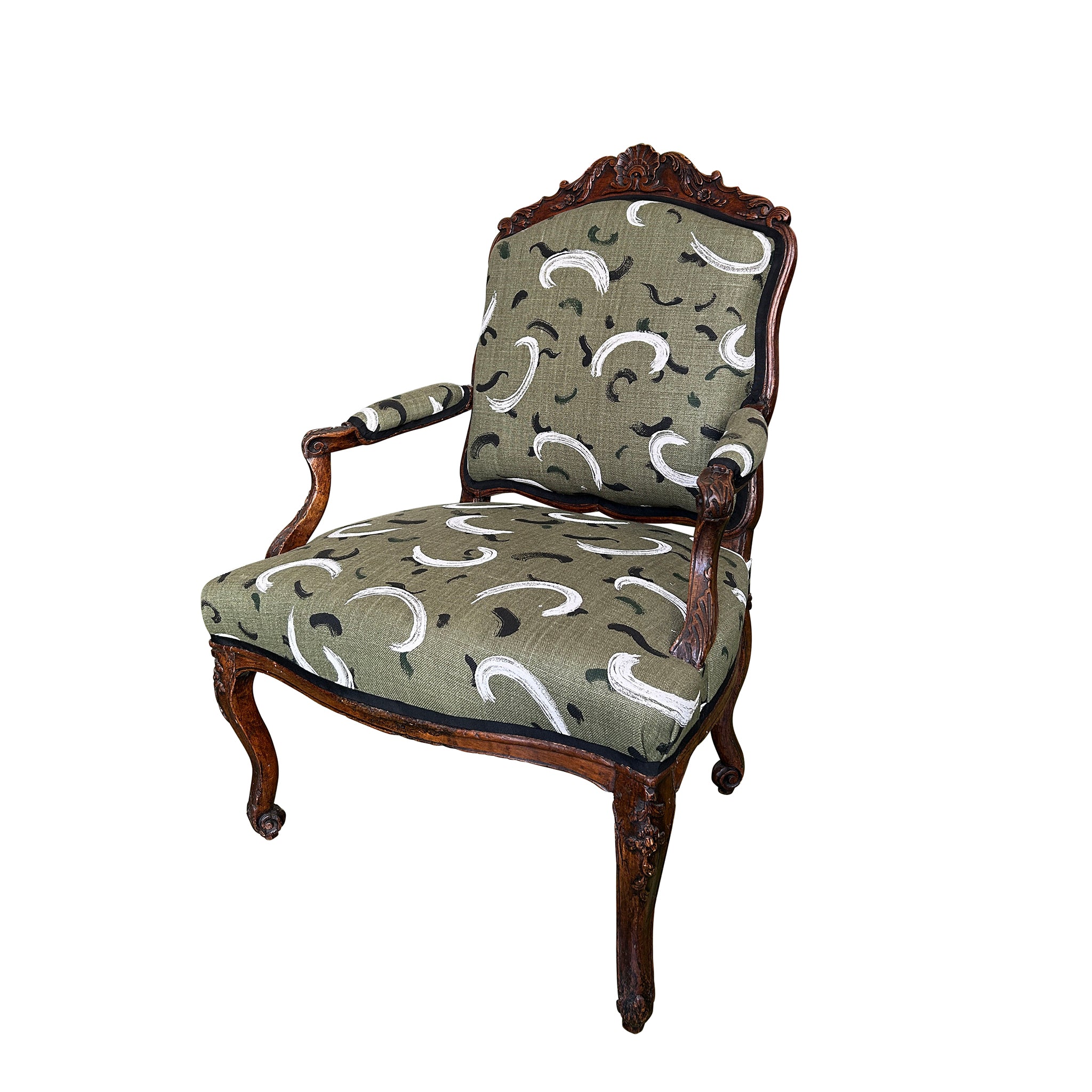 18th Century French Oversized Walnut Armchair – KRB