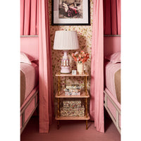 Freddie Three-Tier Table with Brass