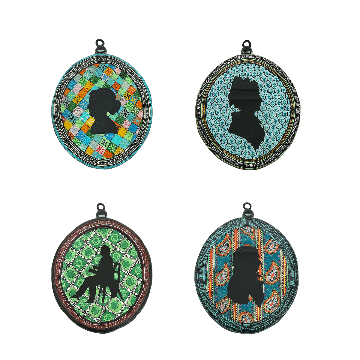 Mark Gagnon, Papier Mache Whimsical Silhouette Plaques