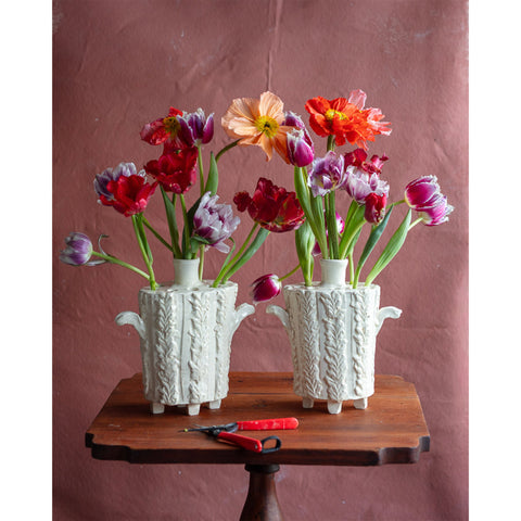 Frances Palmer, 9 Spout Footed Tulipiere with Handles