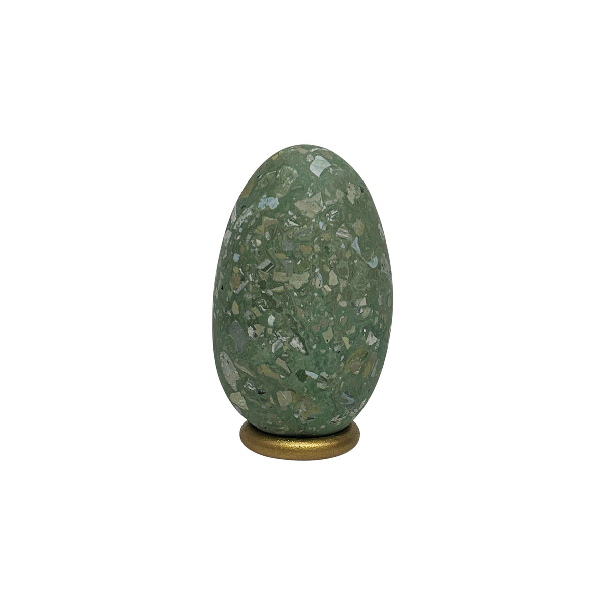 Malachite Scagliola Egg