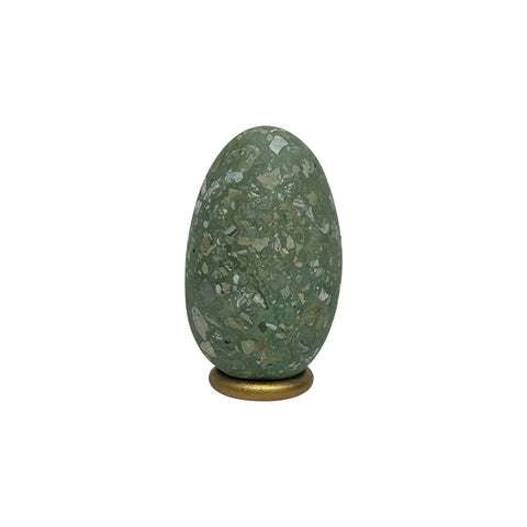 Malachite Scagliola Egg