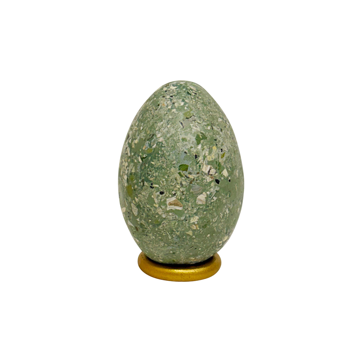 Malachite Scagliola Egg