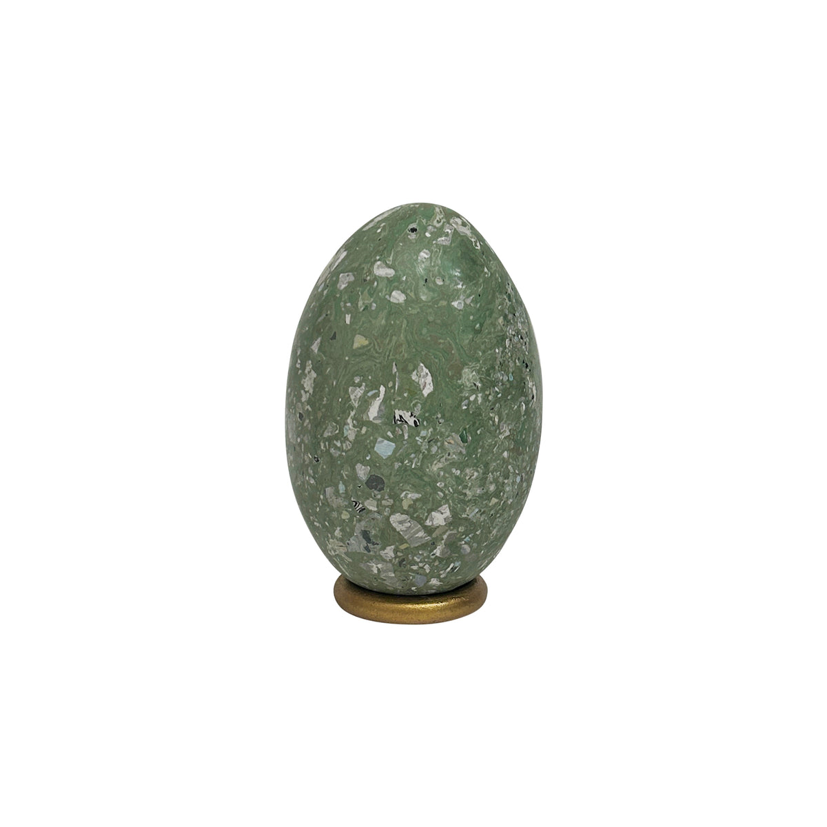 Malachite Scagliola Egg