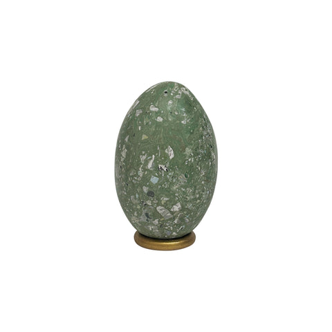 Malachite Scagliola Egg