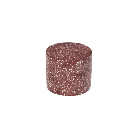 Round Rosso Imperial Scagliola Plinth