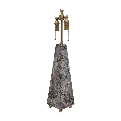Amethyst Scagliola Lamp