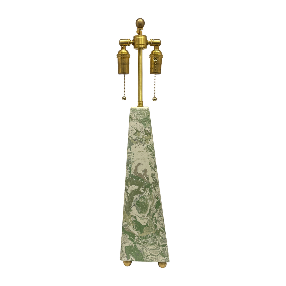 Spring Emerald and Jasper Scagliola Lamp