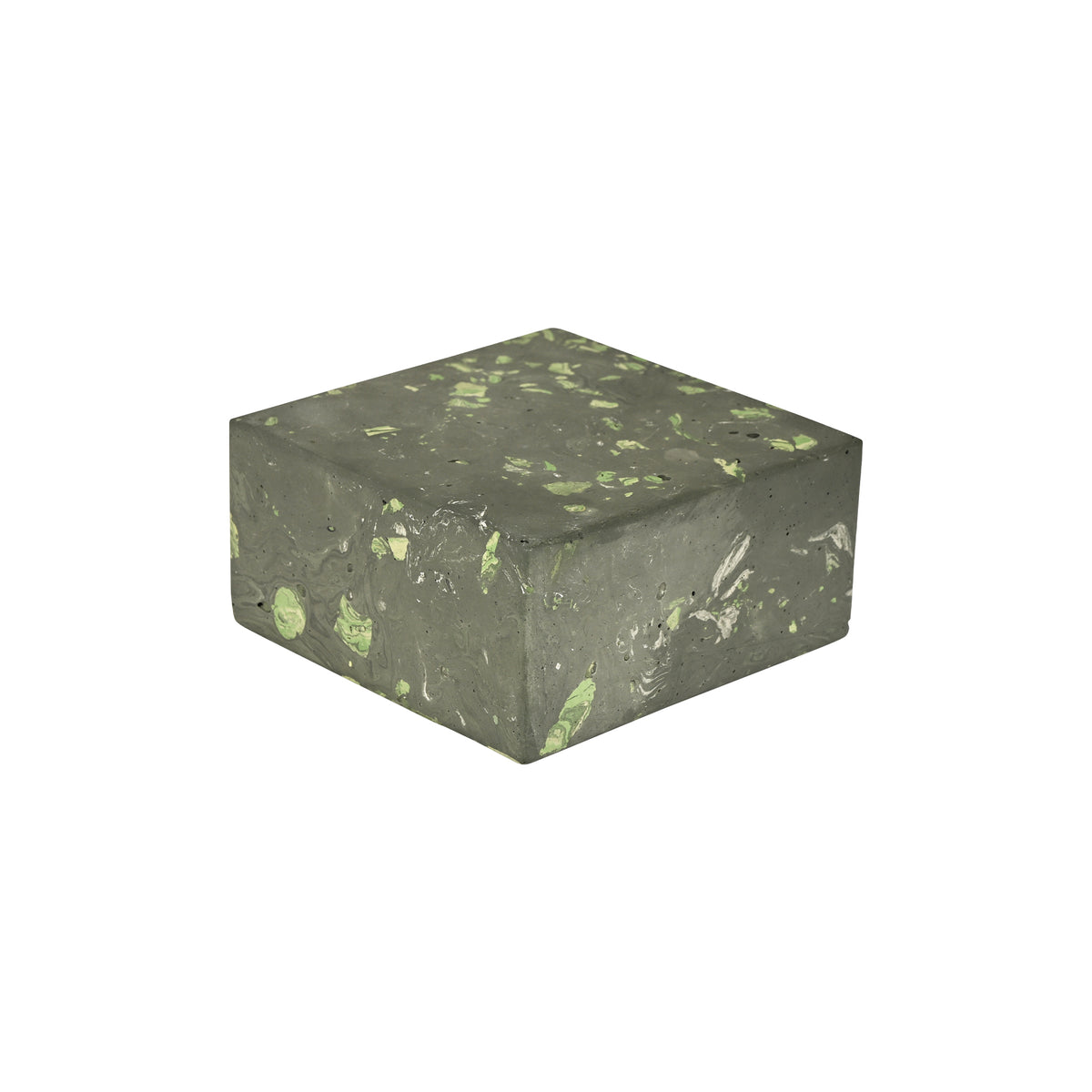 Square Malachite Scagliola Plinth