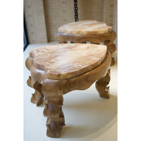 Pair of Arequipa Tables with Tecali Onyx Tops
