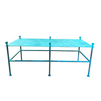 Brass Coffee Table in Marine Finish