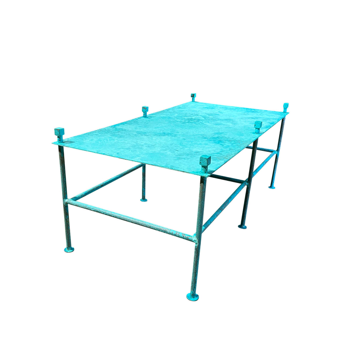 Brass Coffee Table in Marine Finish