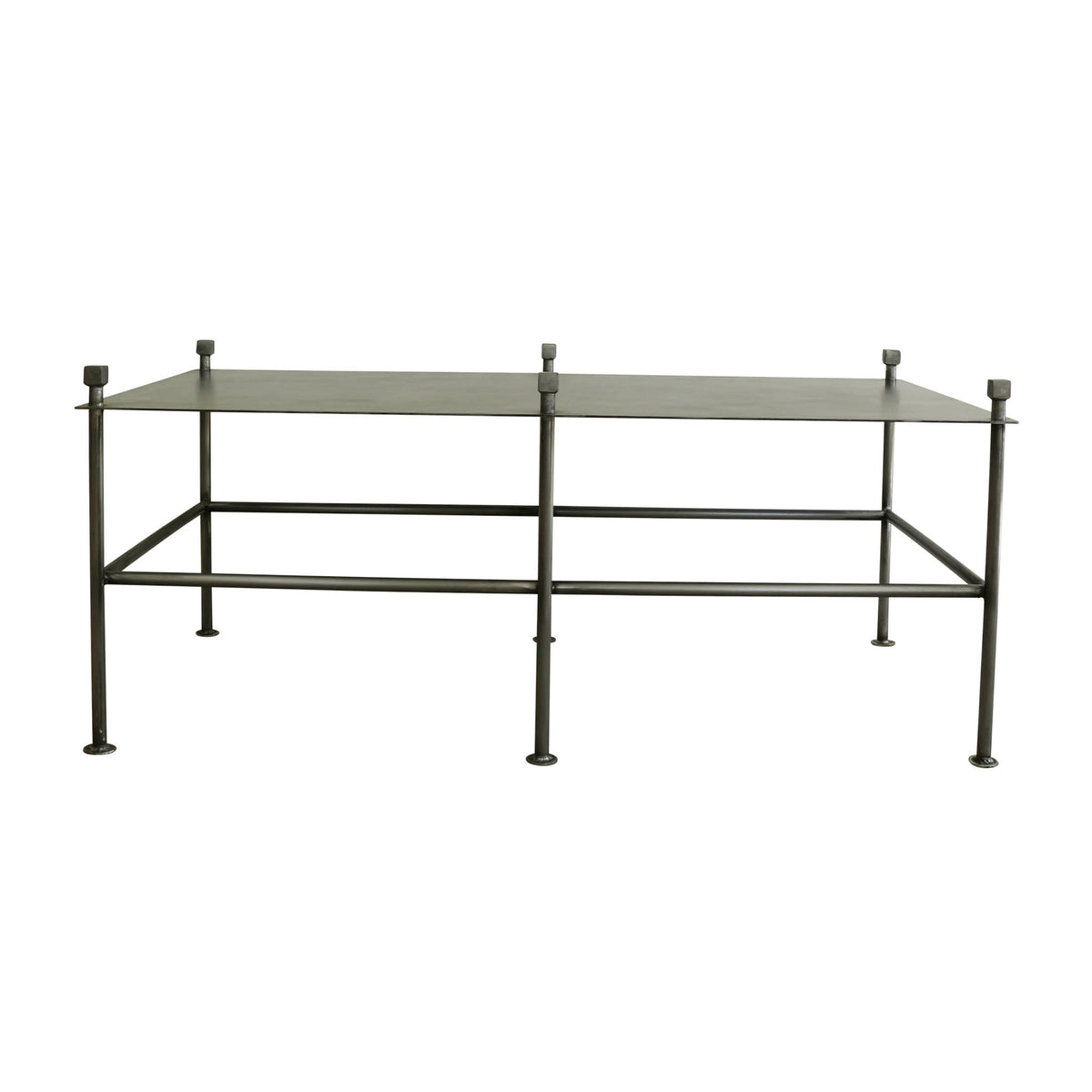 Coffee Table in Burnished Steel