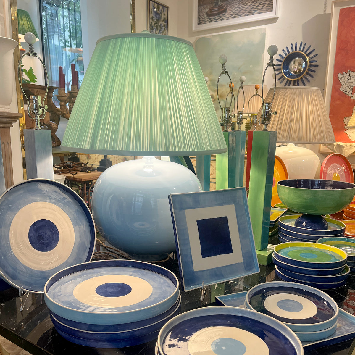 Color Field Balloon Lamp in Sky Blue