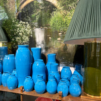 Nicholas Newcomb Banded Vase in Opaline Blue