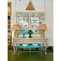 Brass Coffee Table in Marine Finish