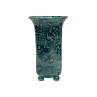 Ball Foot Vase in Bursty Blue Glaze