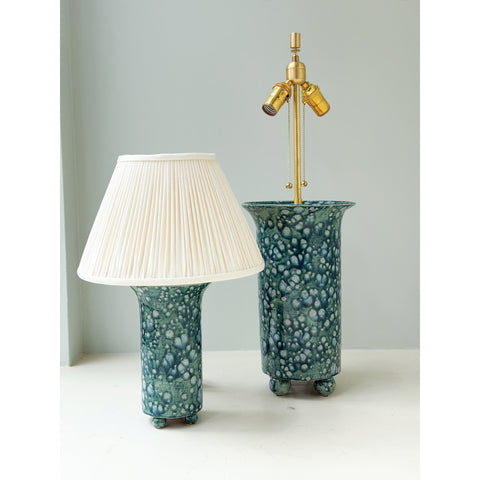 Small Ball Foot Lamp in Bursty Blue