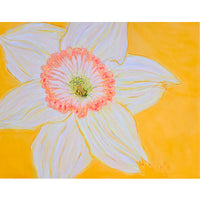 Christian Brechneff,  Daffodil Pastel on Egg Yolk Yellow
