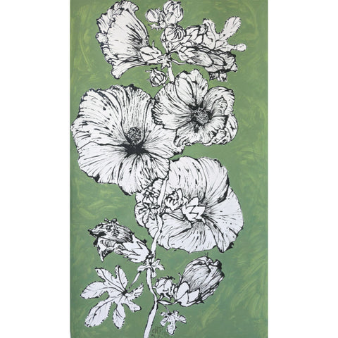 Christian Brechneff, Hollyhocks on KRB Green I