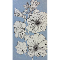 Christian Brechneff, Hollyhocks on Blue III