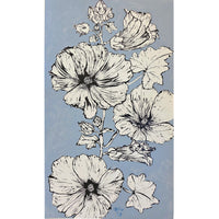 Christian Brechneff, Hollyhocks on Blue II