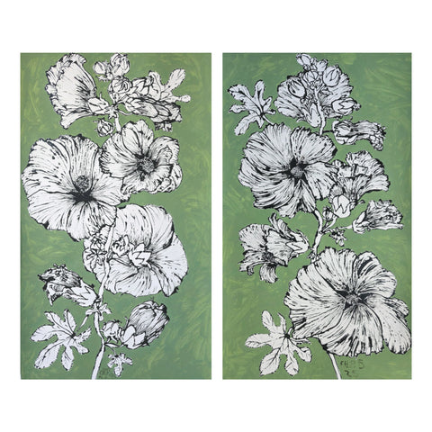 Christian Brechneff, Hollyhocks on KRB Green I