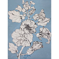 Christian Brechneff, Hollyhocks on Blue II