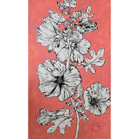 Christian Brechneff, Hollyhocks on Coral I