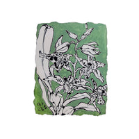 Christian Brechneff, Small Orchids on Green II