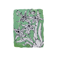 Christian Brechneff, Small Orchids on Green I