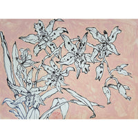 Christian Brechneff,  Orchids on Vieux Rose I