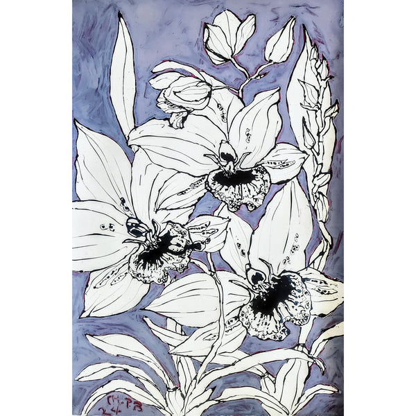 Christian Brechneff, Orchids on Purple II