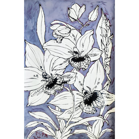 Christian Brechneff, Orchids on Purple II