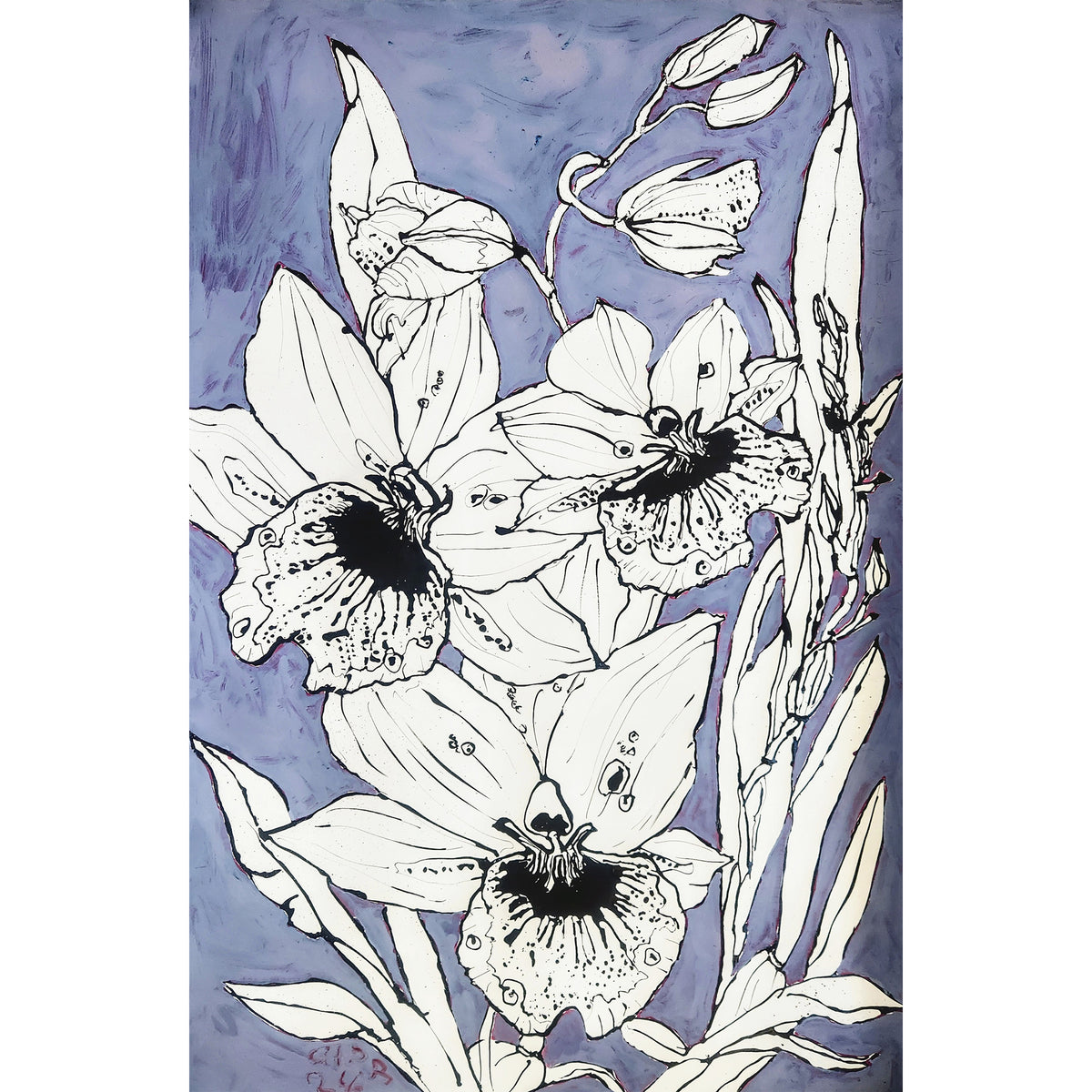 Christian Brechneff, Orchids on Purple I