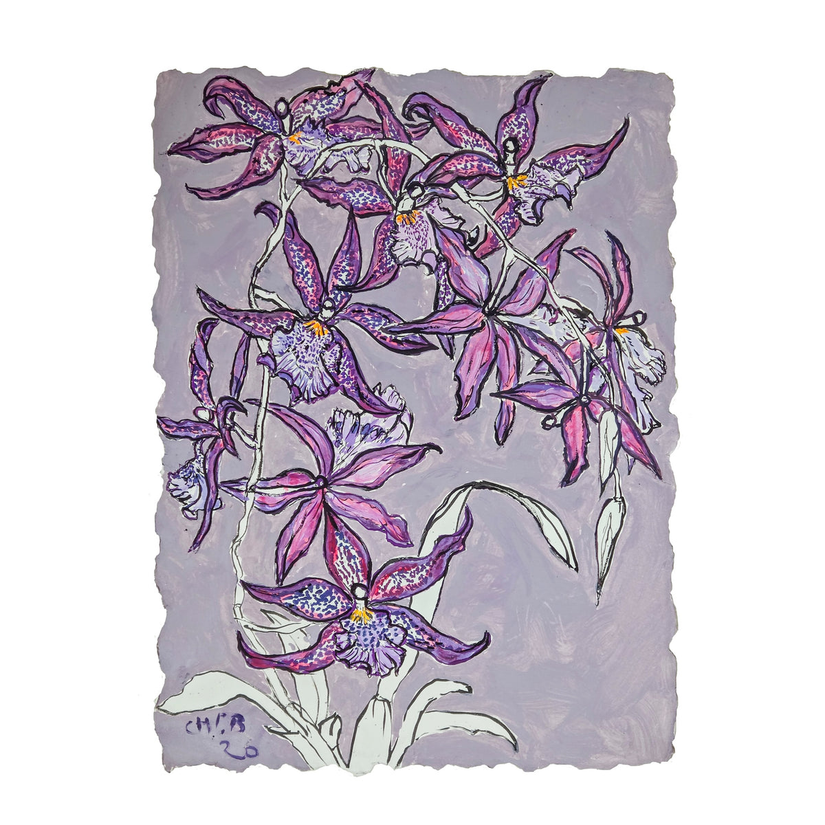 Christian Brechneff, Bellaria Marfitch Howard's Dream Orchids on Purple I