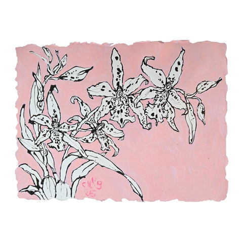 Christian Brechneff, Orchids on Vieux Rose I