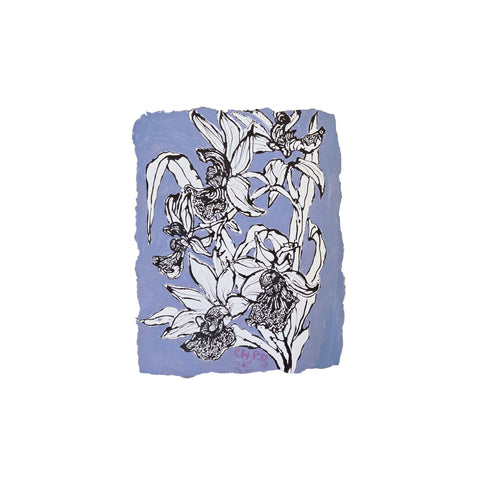 Christian Brechneff, Small Orchids on Purple I and II