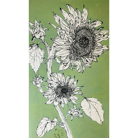 Christian Brechneff, Sunflower on Green II
