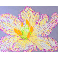 Christian Brechneff, Tulip Pastel on Purple I