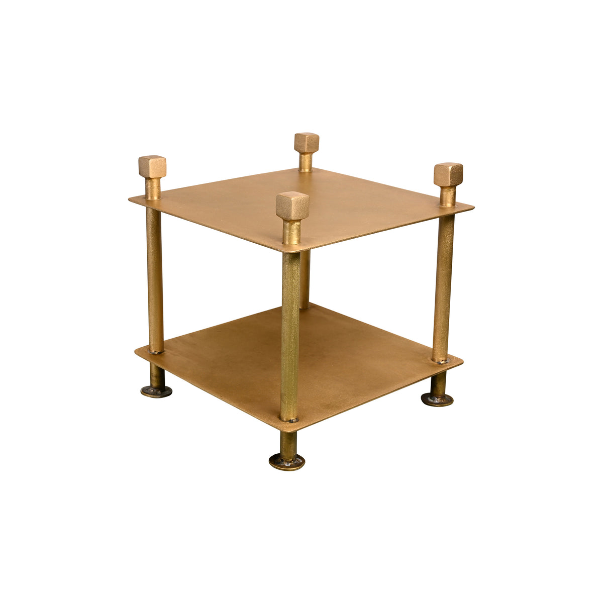 Telephone Table in Light Antique Brass