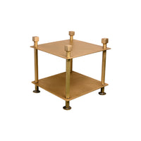 Telephone Table in Light Antique Brass