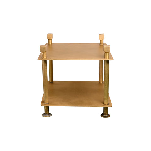 Telephone Table in Light Antique Brass