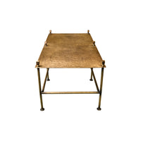 Coffee Table in Gouged Brass